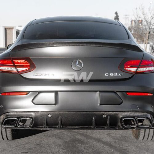 Alternative view of RW Carbon Mercedes W205 C63/C63S Coupe 19+ CF Diffuser