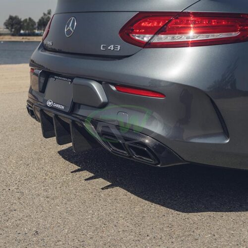 RW Carbon Mercedes W205 C63/C63S Coupe DTM CF Rear Diffuser