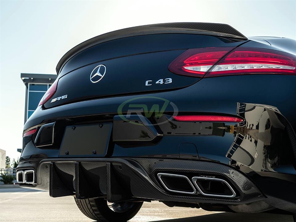RW Carbon Mercedes W205 C63_C63S Coupe DTM CF Rear Diffuser - Image 12