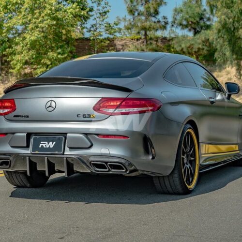 Alternative view of RW Carbon Mercedes W205 C63/C63S Coupe DTM CF Rear Diffuser