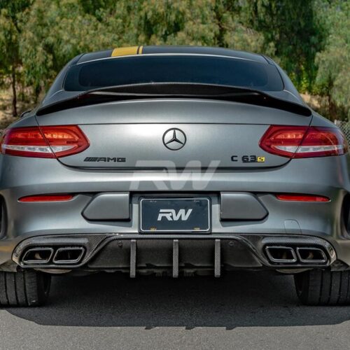Alternative view of RW Carbon Mercedes W205 C63/C63S Coupe DTM CF Rear Diffuser