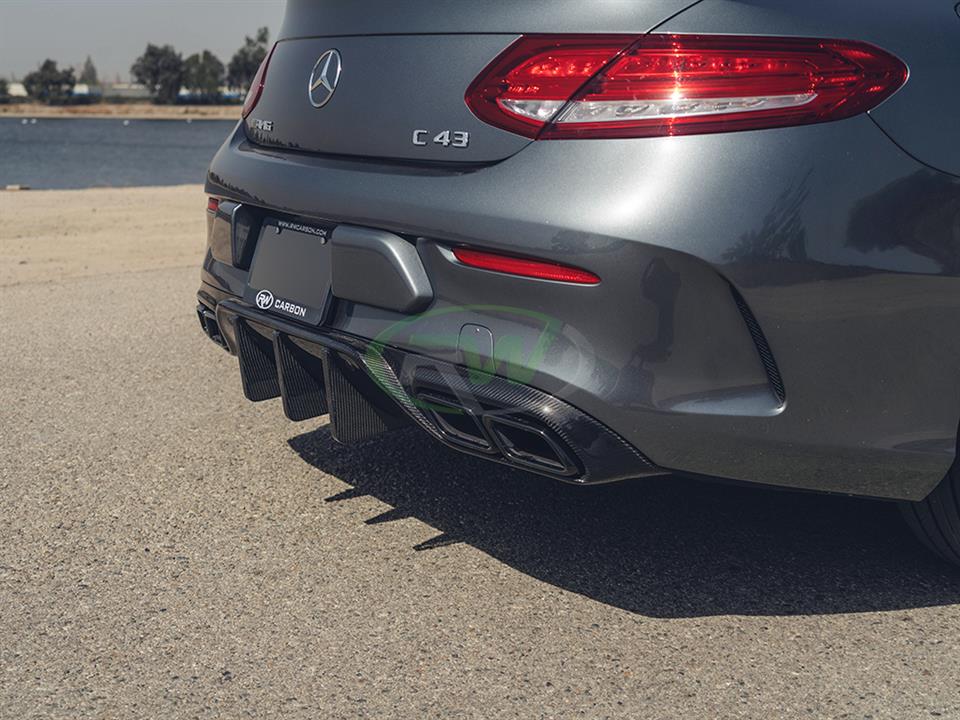 RW Carbon Mercedes W205 C63_C63S Coupe DTM CF Rear Diffuser