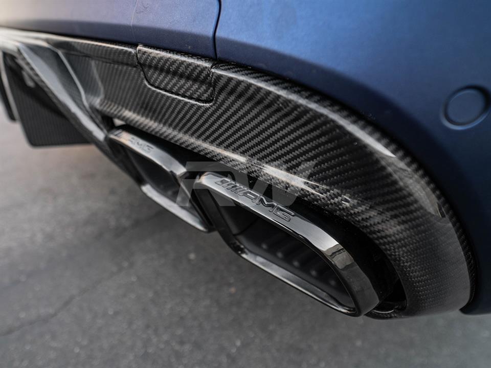 RW Carbon Mercedes W205 C63_C63S Sedan 19+ DTM CF Diffuser - Image 2