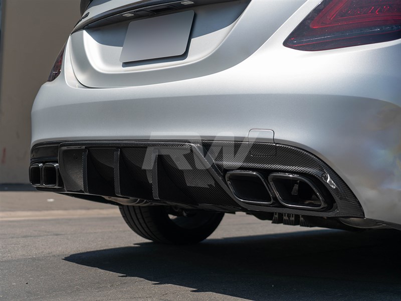 RW Carbon Mercedes W205 C63_C63S Sedan 19+ DTM CF Diffuser