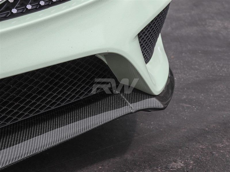 RW Carbon Mercedes W205 Carbon Fiber Front Lip Spoiler (4)