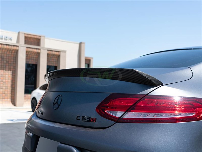 RW Carbon Mercedes W205 Coupe DTM CF Trunk Spoiler - Image 2