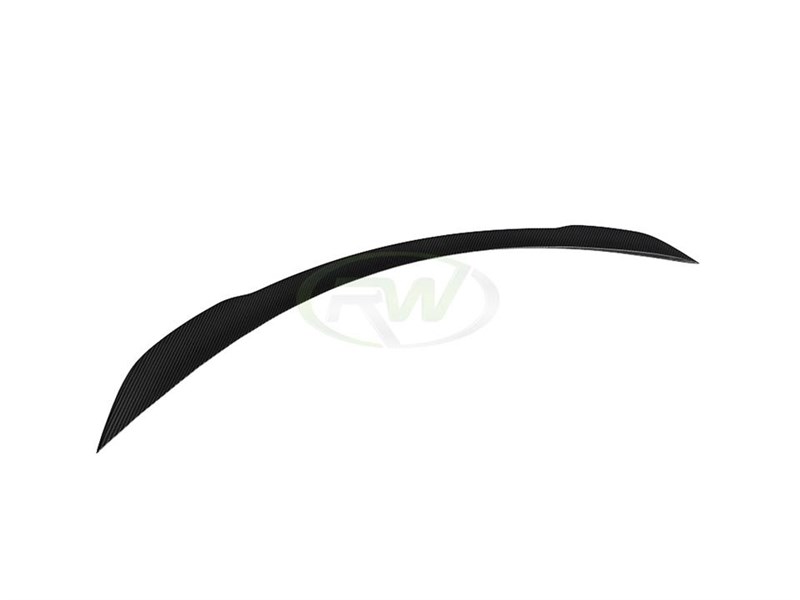 RW Carbon Mercedes W205 Coupe ED1 V2 Style CF Trunk Spoiler - Image 5