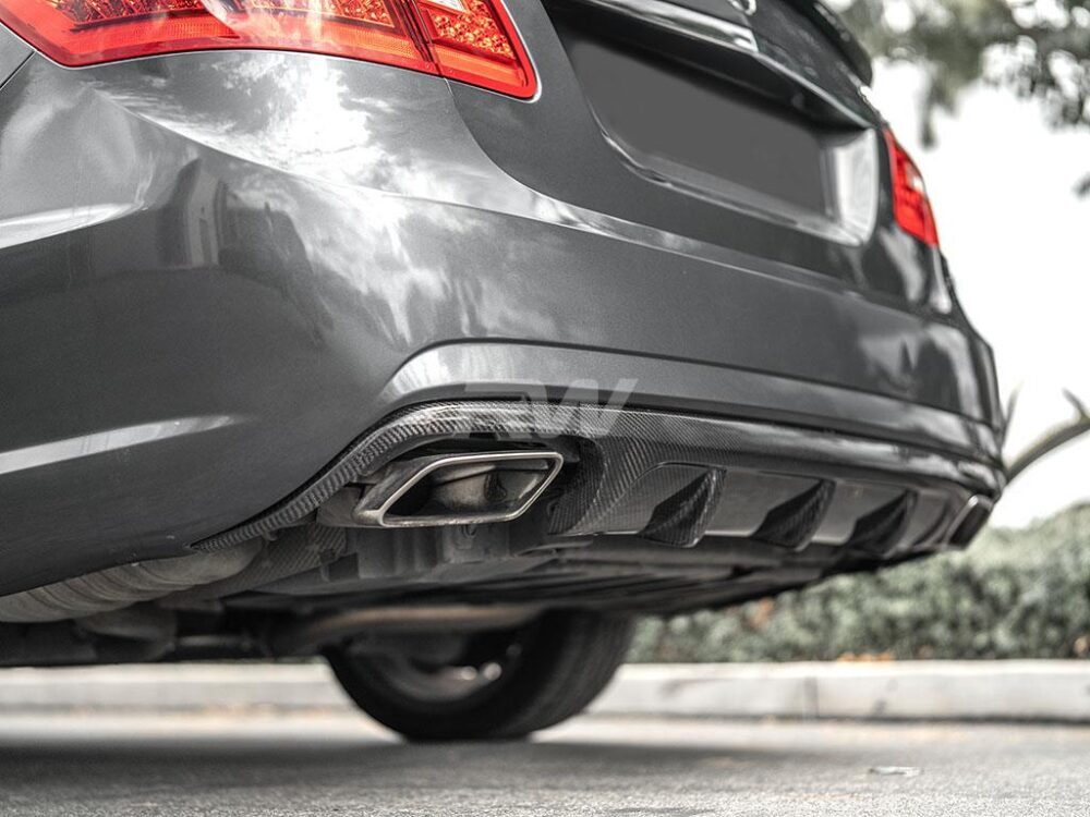 RW Carbon Mercedes W212 AMG DTM Carbon Fiber Diffuser - Image 3