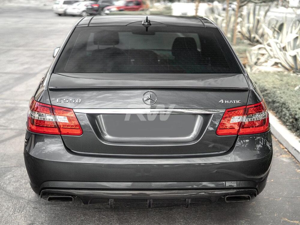 RW Carbon Mercedes W212 AMG DTM Carbon Fiber Diffuser - Image 4