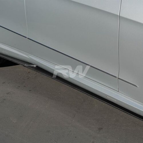 Alternative view of RW Carbon Mercedes W212 Carbon Fiber Side Skirt Extensions