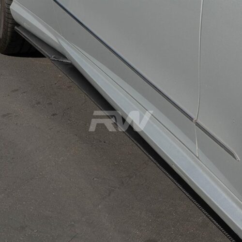RW Carbon Mercedes W212 Carbon Fiber Side Skirt Extensions