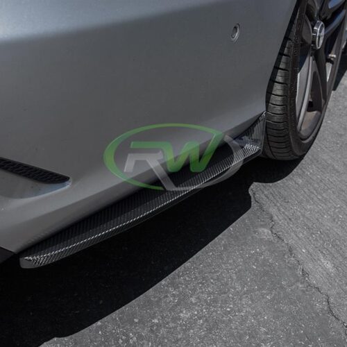 RW Carbon Mercedes W212 E63 14+ CF Rear Bumper Splitters