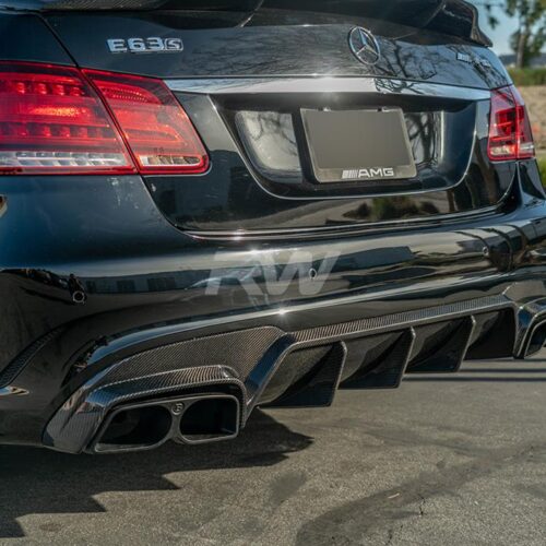 RW Carbon Mercedes W212 E63 Facelift BRS Style CF Diffuser