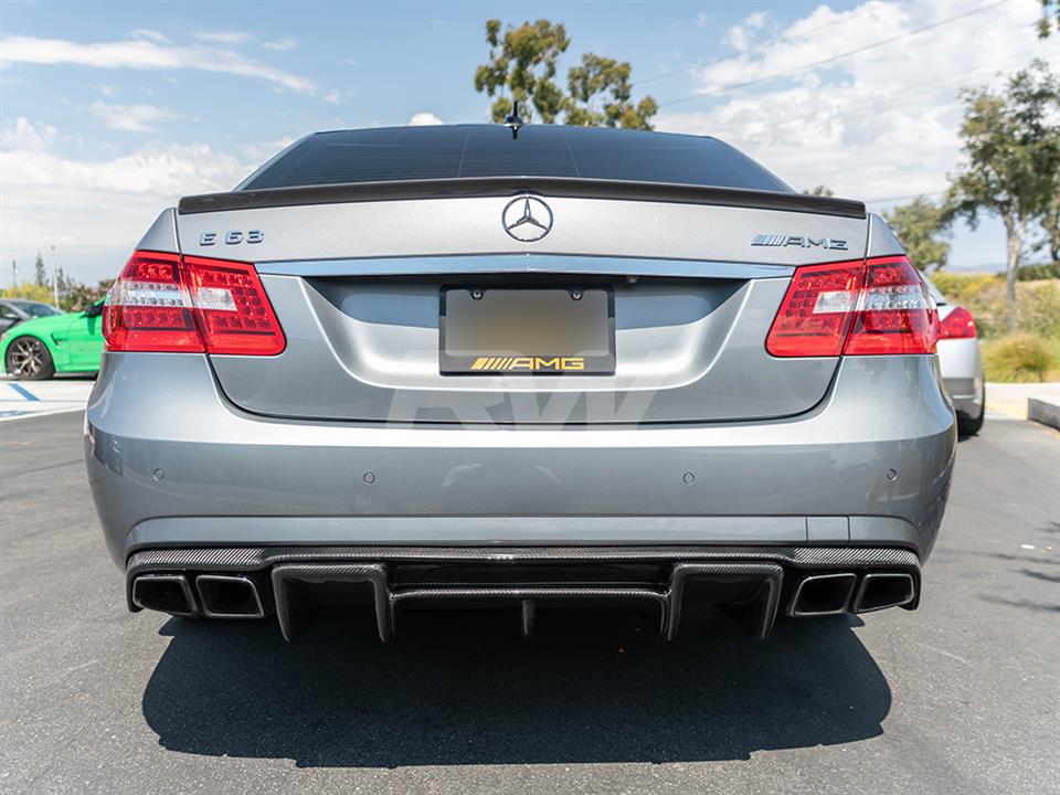 RW Carbon Mercedes W212 E63 Renn Style Carbon Fiber Diffuser (6)