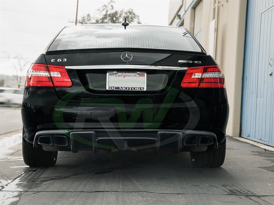 RW Carbon Mercedes W212 E63 Renn Style Carbon Fiber Diffuser (8)