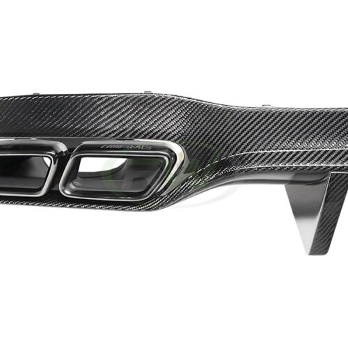 Alternative view of RW Carbon Mercedes W213 E Class Carbon Fiber Diffuser Kit