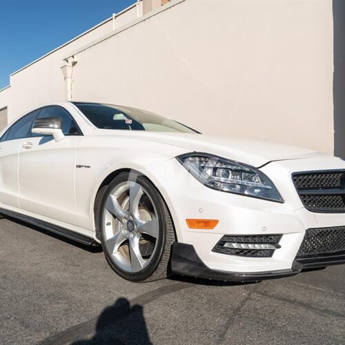 Alternative view of RW Carbon Mercedes W218 CLS Carbon Fiber Side Skirt Extensions