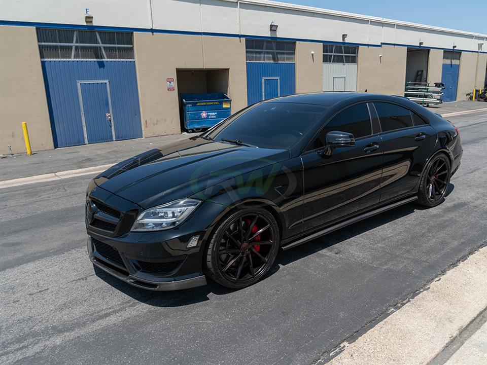RW Carbon Mercedes W218 CLS Carbon Fiber Side Skirt Extensions (10)