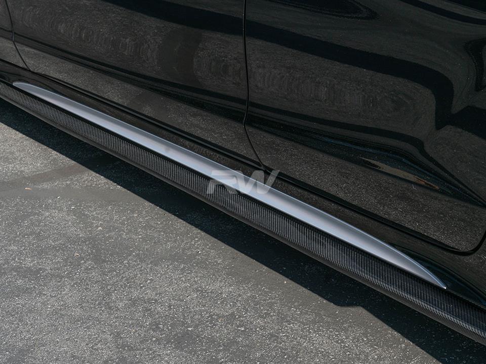 RW Carbon Mercedes W218 CLS Carbon Fiber Side Skirt Extensions (8)