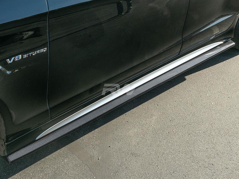 RW Carbon Mercedes W218 CLS Carbon Fiber Side Skirt Extensions (9)