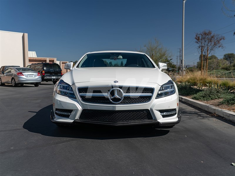 RW-Carbon-Mercedes-W218-CLS-Renn-Style-Carbon-Fiber-Front-Lip-3