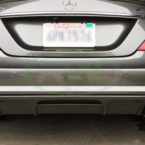 Alternative view of RW Carbon Mercedes W218 CLS63 AMG Carbon Fiber Diffuser