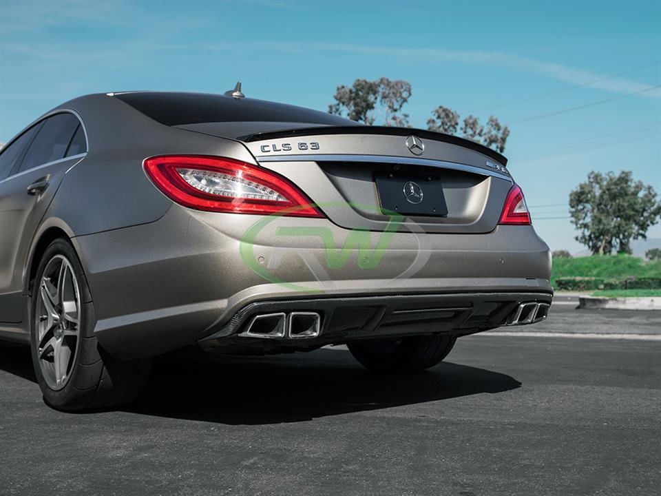 RW Carbon Mercedes W218 CLS63 AMG Carbon Fiber Diffuser (2)