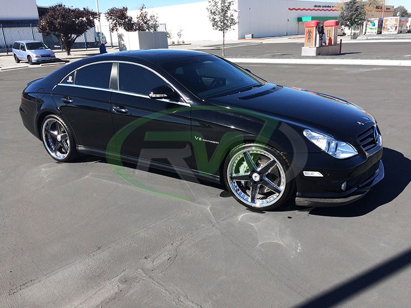 RW Carbon Mercedes W219 Carbon Fiber Front Lip Spoiler (4)