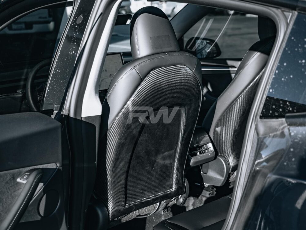 RW Carbon Tesla Carbon Fiber Seat Backs