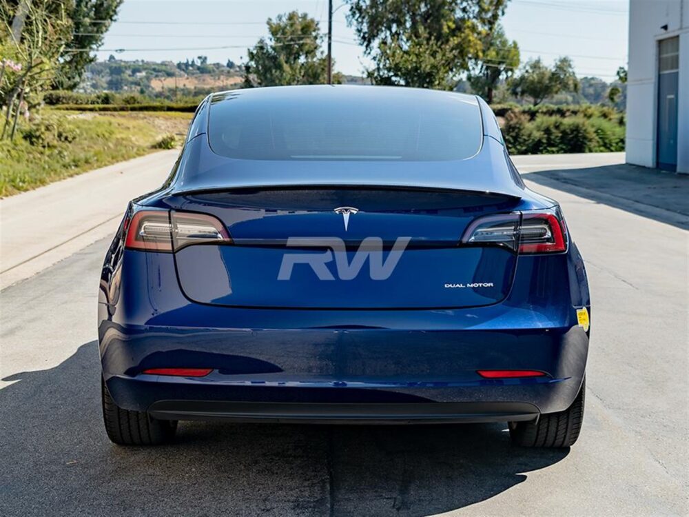 RW Carbon Tesla Model 3 Carbon Fiber Trunk Spoiler (2)