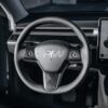 RW Carbon Tesla Model 3 _ Y Carbon Fiber Steering Wheel Trim - Image 2