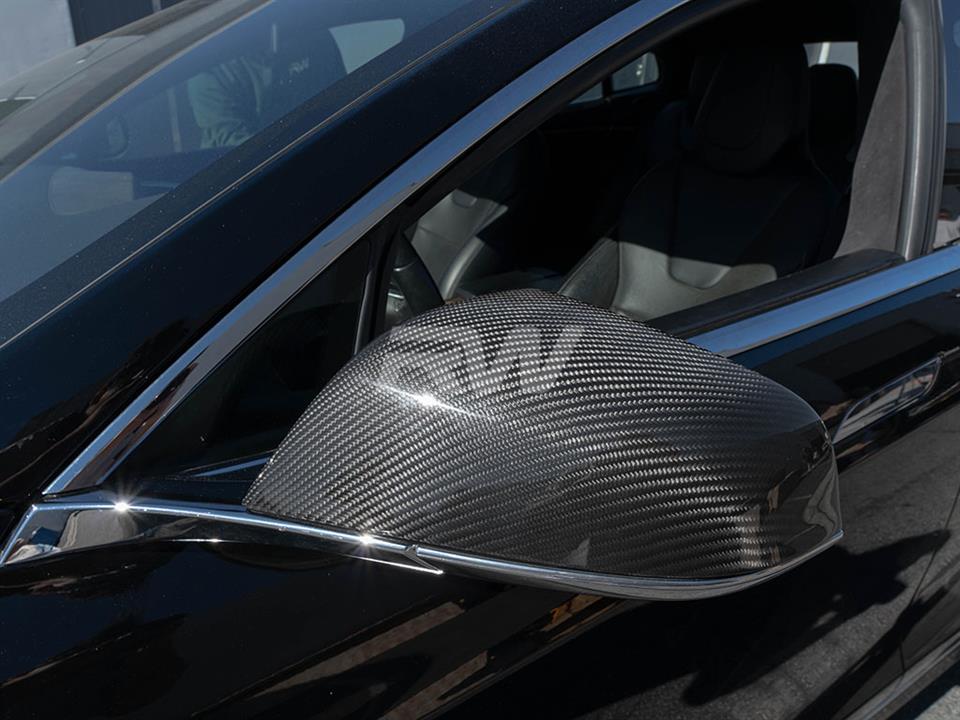 RW Carbon Tesla Model S Carbon Fiber Mirror Covers (12-20) - Image 6