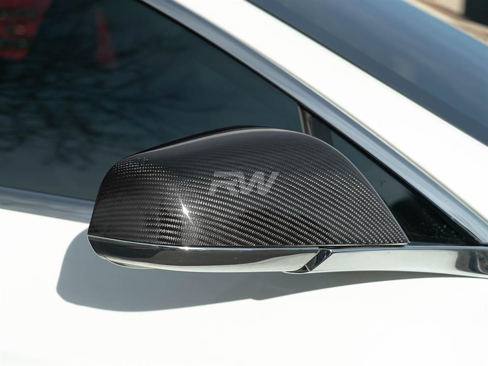 RW Carbon Tesla Model S Carbon Fiber Mirror Covers (12-20) - Image 8