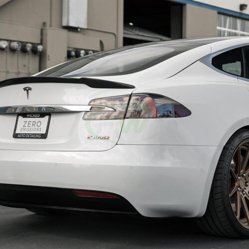 RW Carbon Tesla Model S Revo Style CF Trunk Spoiler