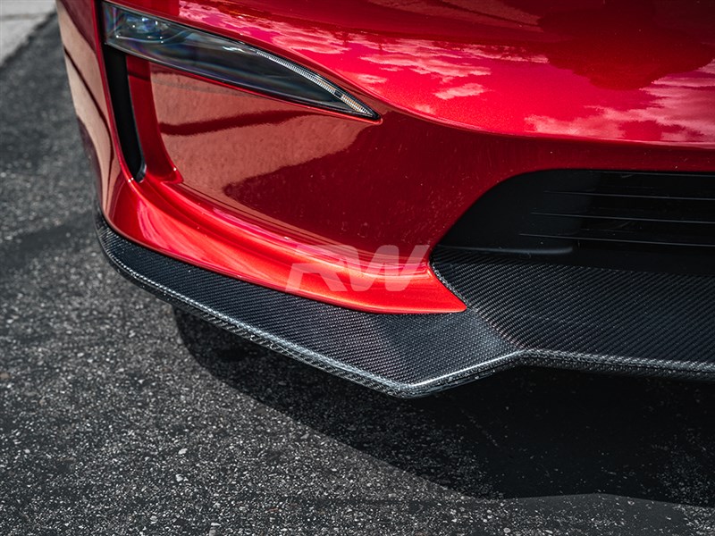 RW Carbon Tesla Model S S Plaid Carbon Fiber Front Lip (2)