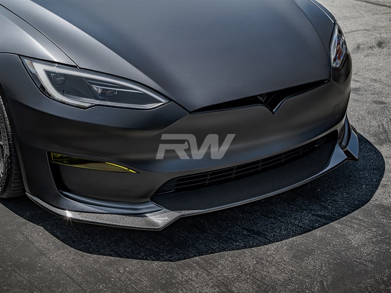 RW Carbon Tesla Model S S Plaid Carbon Fiber Front Lip (5)