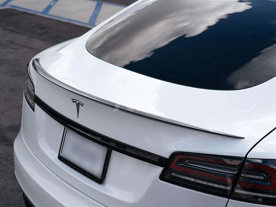 RW Carbon Tesla Model S S Plaid Carbon Fiber Trunk Spoiler (11)