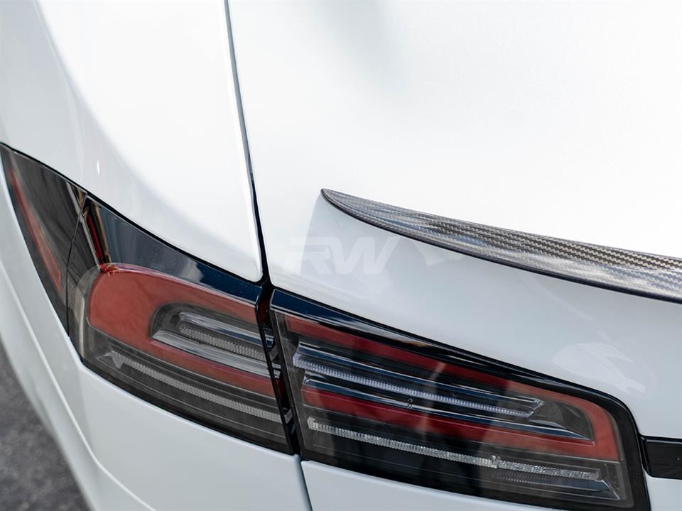 RW Carbon Tesla Model S S Plaid Carbon Fiber Trunk Spoiler (2)