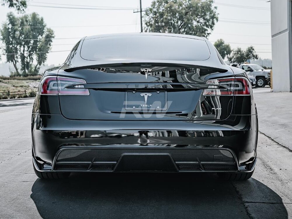 RW Carbon Tesla Model S S Plaid Carbon Fiber Trunk Spoiler (5)