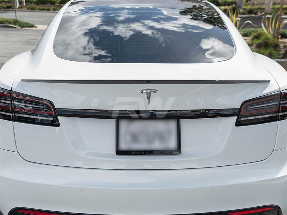 RW Carbon Tesla Model S S Plaid Carbon Fiber Trunk Spoiler (7)