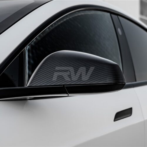 RW Carbon Tesla Model S / S Plaid 21+ Carbon Fiber Mirror Covers
