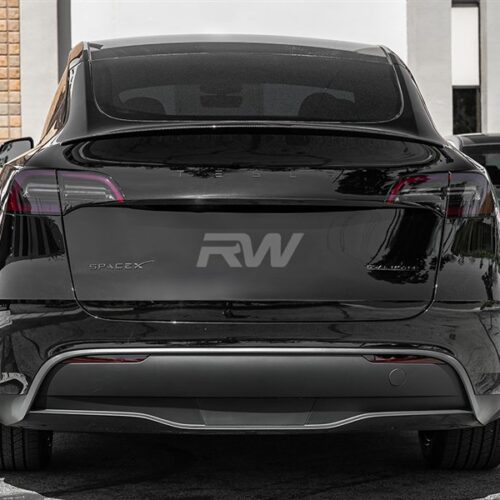 Alternative view of RW Carbon Tesla Model Y Carbon Fiber Trunk Spoiler