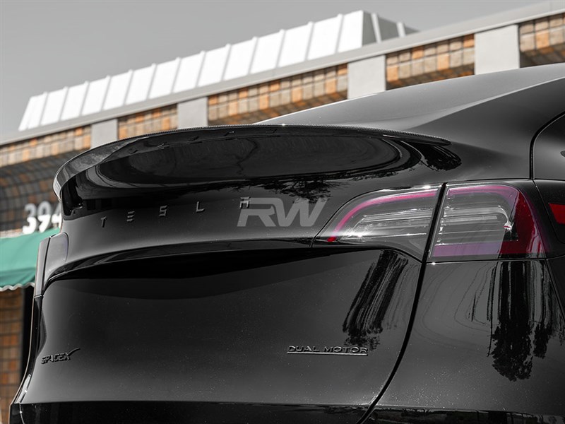 RW Carbon Tesla Model Y Carbon Fiber Trunk Spoiler (4)