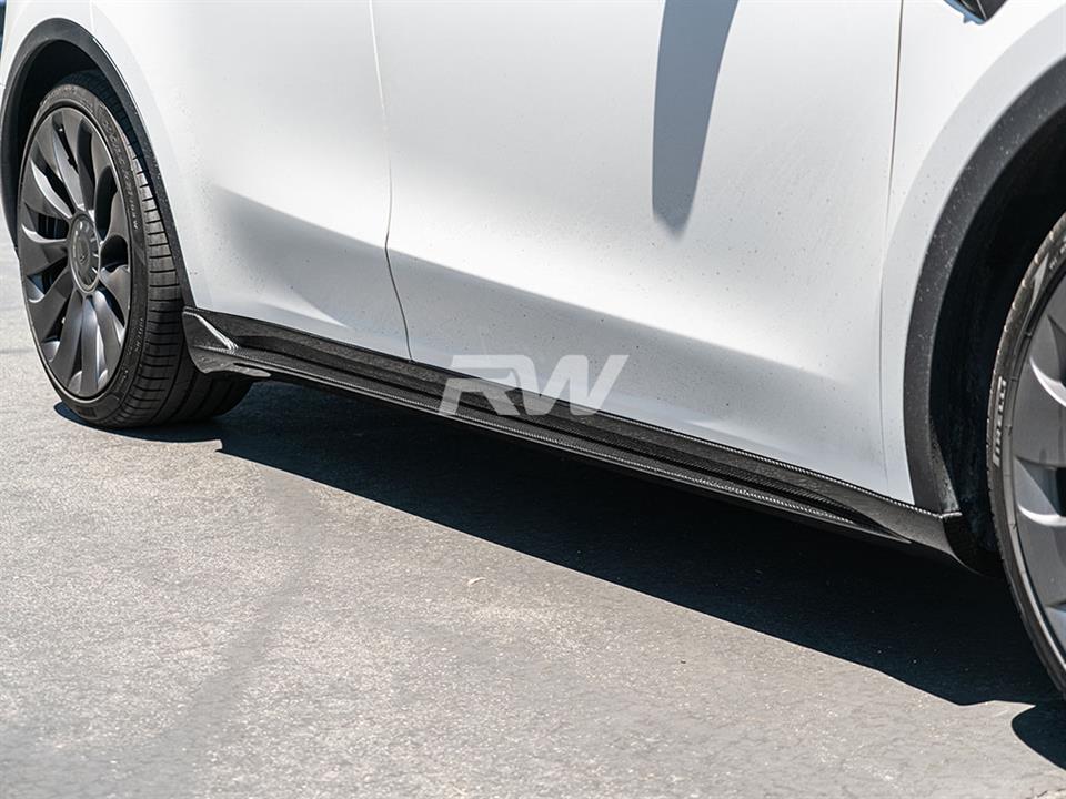 RW Carbon Tesla Model Y DTM CF Side Skirt Extensions (5)