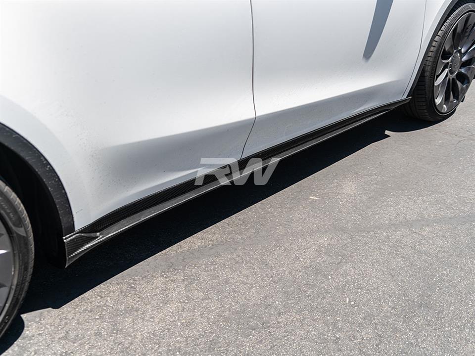 RW Carbon Tesla Model Y DTM CF Side Skirt Extensions (6)