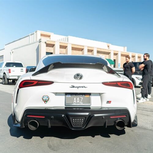 Alternative view of RW Carbon Toyota Supra A90 20+ Carbon Fiber Trunk Spoiler
