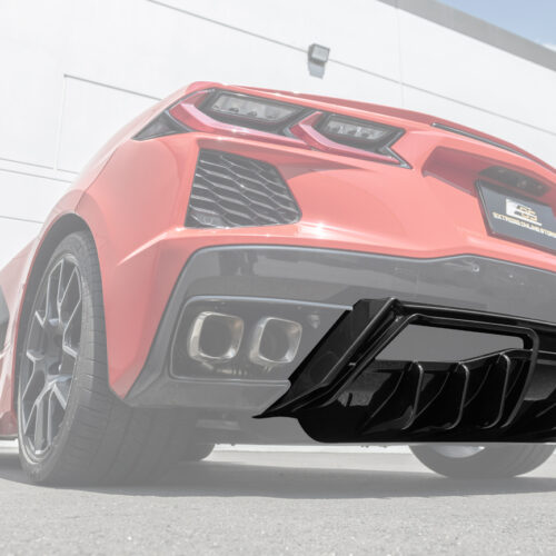 EOS Corvette C8 Rear Bumper Add-On Diffuser Splitter Lip