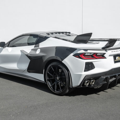 Alternative view of EOS 2020-Up Corvette C8 Rear Bumper Diffuser Quad Exit