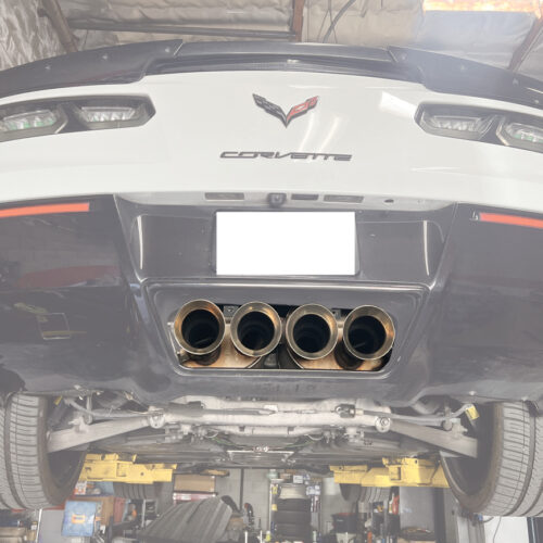 Alternative view of EOS Corvette C7 3" 6.2L V8 3" Connection Performance X-Pipe