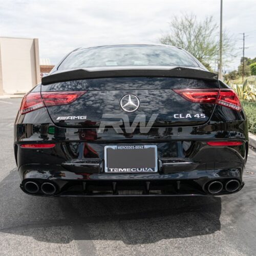 Alternative view of RW Carbon Mercedes C118 DTM Carbon Fiber Trunk Spoiler